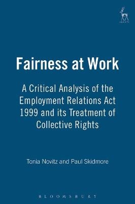 Fairness at Work - Paul Skidmore, Tonia Novitz