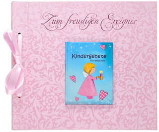 Buch im Buch m. Präg. Zum freud. Ereignis f. Mädch.