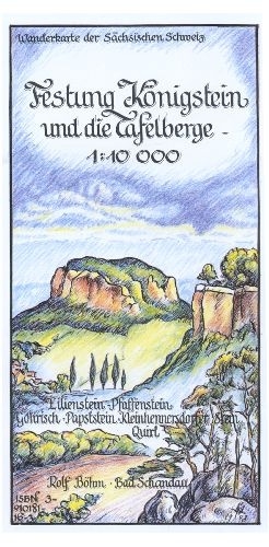 Festung Königstein und die Tafelberge 1:10000