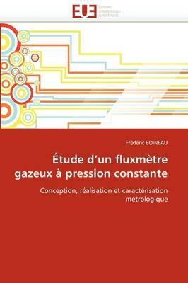 �tude D Un Fluxm�tre Gazeux � Pression Constante