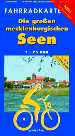 Fahrradkarte Die gro&szlig;en mecklenburgischen Seen - 