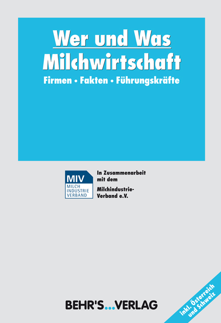 Wer und Was - Milchwirtschaft 2010