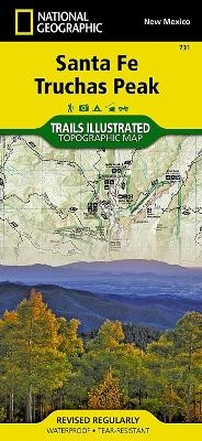 Santa Fe, Truchas Peak - National Geographic Maps