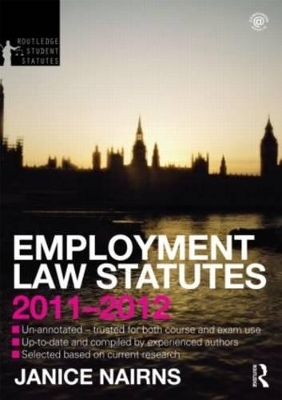 Employment Law Statutes 2011-2012