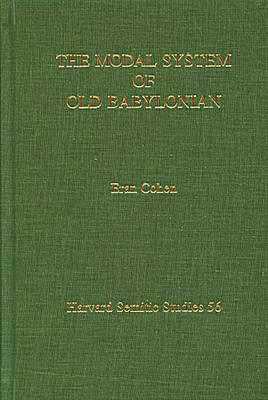 The Modal System of Old Babylonian - Eran Cohen