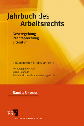 Jahrbuch des Arbeitsrechts. Gesetzgebung - Rechtsprechung - Literatur.... / Jahrbuch des Arbeitsrechts