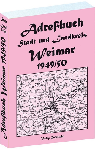 Adreßbuch für Stadt und Landkreis WEIMAR 1949 in Thüringen