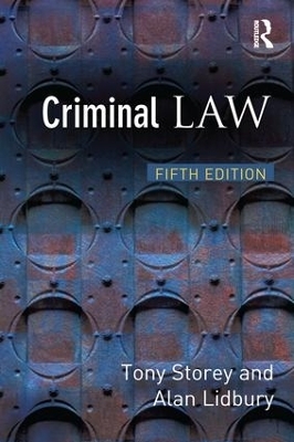 Criminal Law - Tony Storey, Alan Lidbury