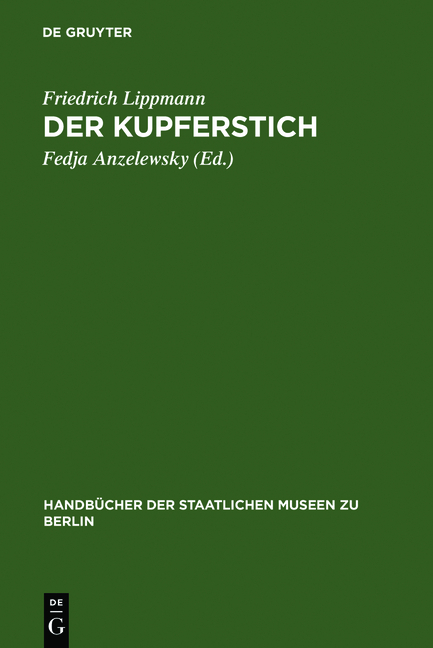 Der Kupferstich - Friedrich Lippmann