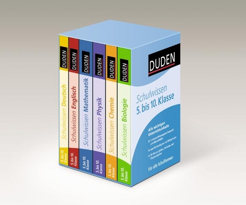 Duden Schulwissen 5. bis 10. Klasse (6 B&auml;nde)
