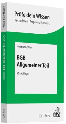 BGB Allgemeiner Teil - Helmut K&ouml;hler