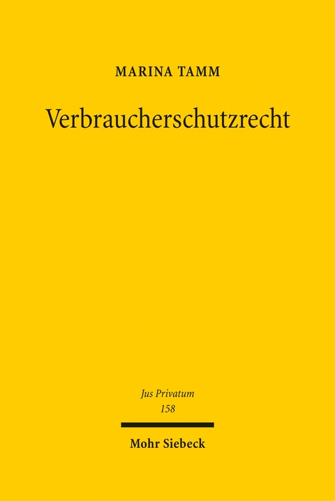 Verbraucherschutzrecht - Marina Tamm