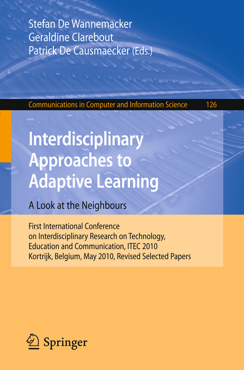 Interdisciplinary Approaches to Adaptive Learning: A Look at the Neighbours - 