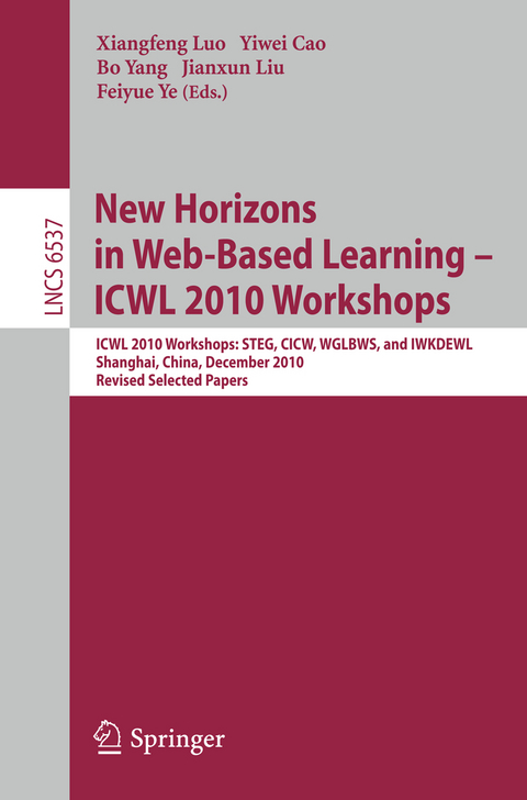 New Horizons in Web Based Learning -- ICWL 2010 Workshops - 