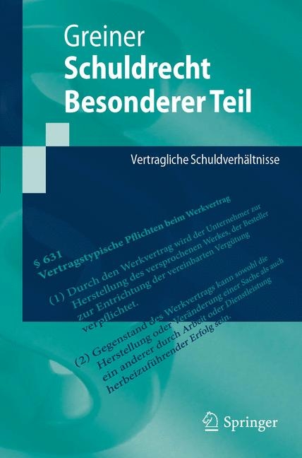 Schuldrecht Besonderer Teil - Stefan Greiner
