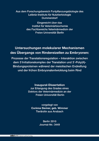 Untersuchungen molekularer Mechanismen des Übergangs von Rindereizellen zu Embryonen