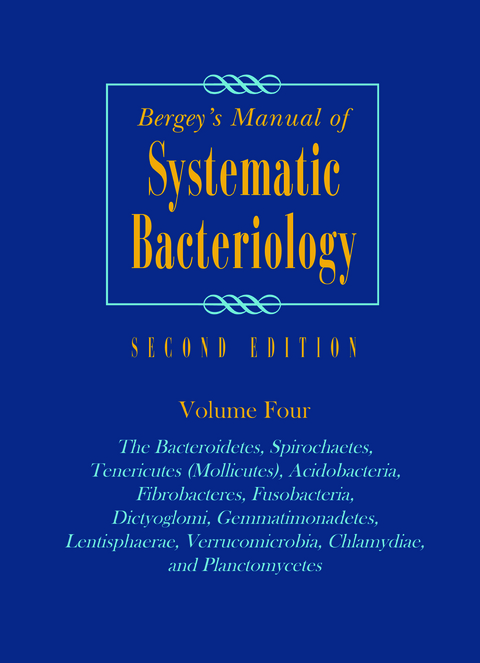 Bergey's Manual of Systematic Bacteriology - 