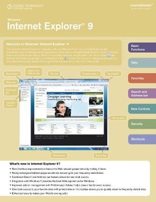 Windows Internet Explorer 9 CourseNotes -  Course Technology