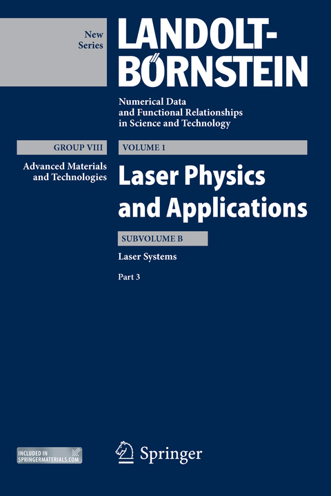 Laser Systems, Part 3 - Bernd Eppich, Bernd Sumpf, Oliver Ambacher, Konstantin Boucke, Paul Crump, Alexey E. Zhukov, Hans-Dieter Hoffmann, Michael Kneissl, Paul Michael Petersen, Stefan Sinzinger, Uwe Strauss, Peter Unger, Martin Walther, Mingjun Chi, Karl H&auml;usler, Roman Kleindienst, Jens Rass, Wolfgang Schmid, Quankui Yang, Ute Zeimer