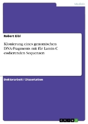 Klonierung eines genomischen DNA-Fragments mit fÃ¼r Lamin C codierenden Sequenzen