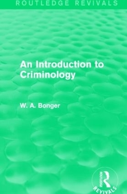 An Introduction to Criminology - W. A. Bonger
