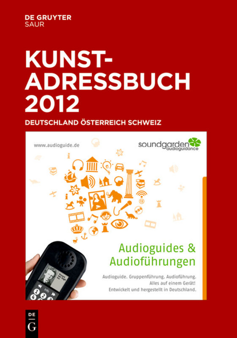 Kunstadressbuch Deutschland, &Ouml;sterreich, Schweiz 2012