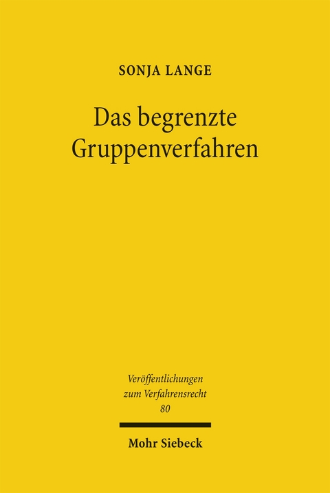 Das begrenzte Gruppenverfahren - Sonja Lange