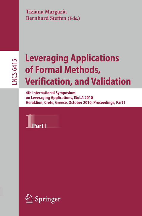 Leveraging Applications of Formal Methods, Verification, and Validation - 