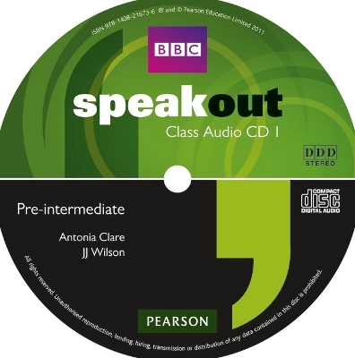 Speakout Pre-Intermediate Class CD (x3) - Antonia Clare, J Wilson