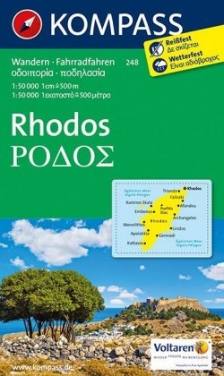 KOMPASS Wanderkarte Rhodos - 