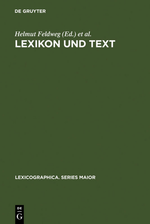 Lexikon und Text - 