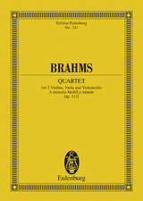 String Quartet A minor - Johannes Brahms