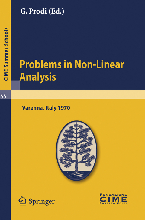 Problems in Non-Linear Analysis - 