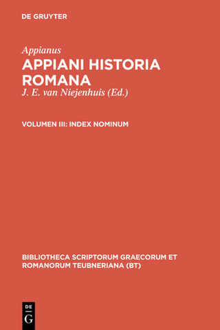 Appianus: Appiani Historia Romana / Index nominum