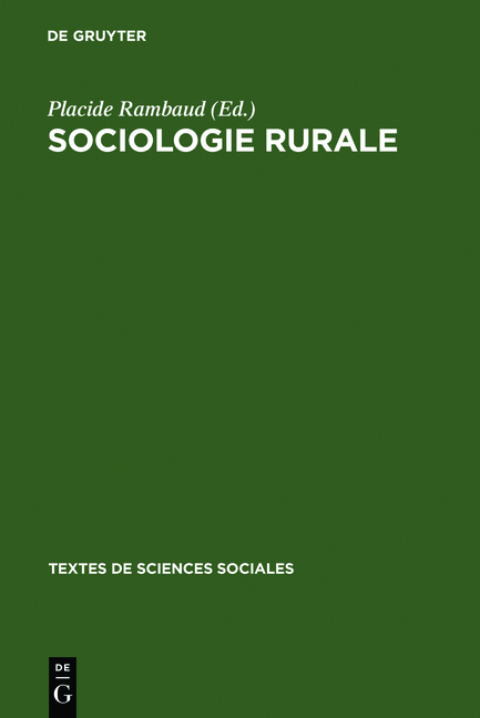 Sociologie rurale - 