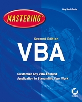 Mastering MIcrosoft VBA - Guy Hart-Davis