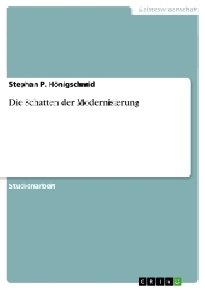 Die Schatten der Modernisierung - Stephan P. H&ouml;nigschmid