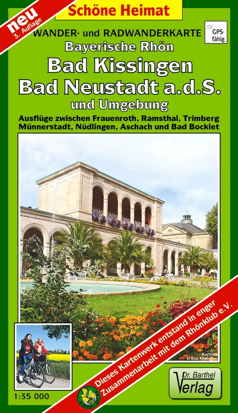 Wander- und Radwanderkarte Bayerische Rh&ouml;n, Bad Kissingen, Bad Neustadt a.d.S. und Umgebung