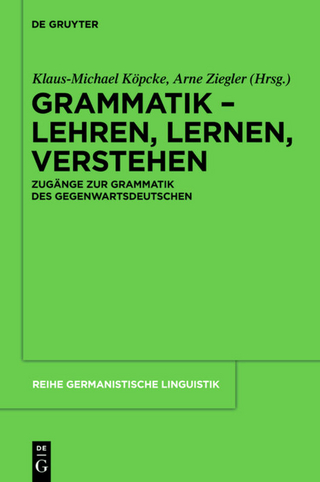 Grammatik – Lehren, Lernen, Verstehen
