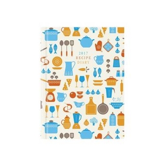 2017 Recipe Diary 'Utensils Design': A5 Week-to-View Kitchen & Home Diary with 52 Weekly Recipes