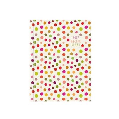 2017 Recipe Diary 'Spots Design': A5 Week-to-View Kitchen & Home Diary with 52 Weekly Recipes