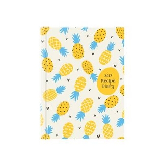 2017 Recipe Diary 'Pineapple Design': A5 Week-to-View Kitchen & Home Diary with 52 Weekly Recipes