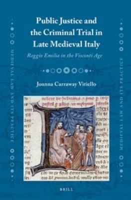 Public Justice and the Criminal Trial in Late Medieval Italy - Joanna Carraway Vitiello