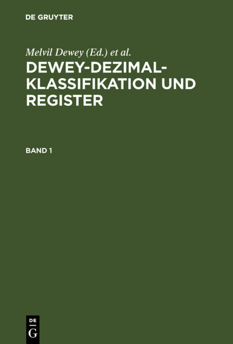 Dewey-Dezimalklassifikation und Register - 