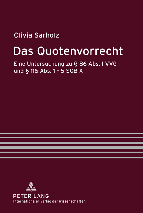 Das Quotenvorrecht - Olivia Sarholz