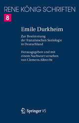 Emile Durkheim - Ren&eacute; K&ouml;nig