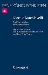 Niccol&ograve; Machiavelli - Ren&eacute; K&ouml;nig