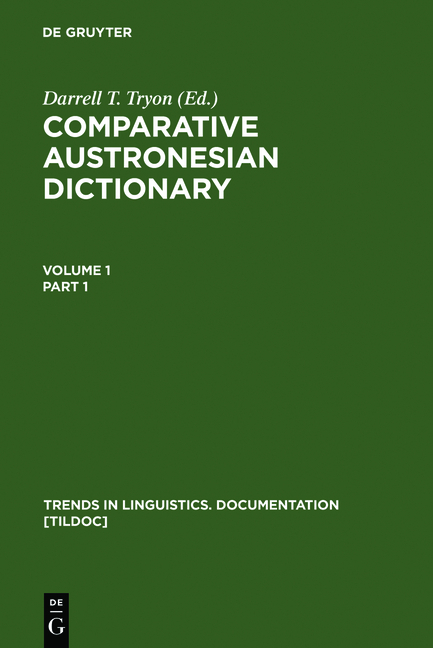 Comparative Austronesian Dictionary - 