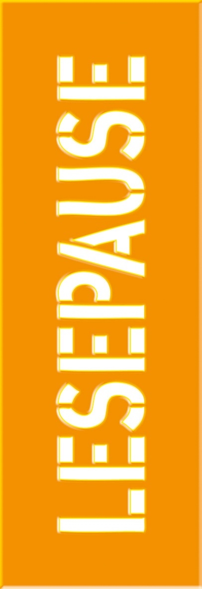 Lesezeichen Neon "Lesepause"