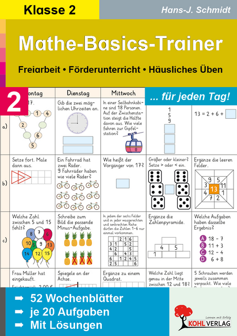 Mathe-Basics-Trainer / Klasse 2 - Hans-J. Schmidt